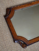 Load image into Gallery viewer, KEPT London Stock Oak mirror with carved corners
