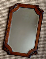 Load image into Gallery viewer, KEPT London Stock Oak mirror with carved corners
