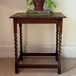 Load image into Gallery viewer, KEPT London Stock Oak side table with barley twist legs
