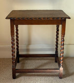 Load image into Gallery viewer, KEPT London Stock Oak side table with barley twist legs
