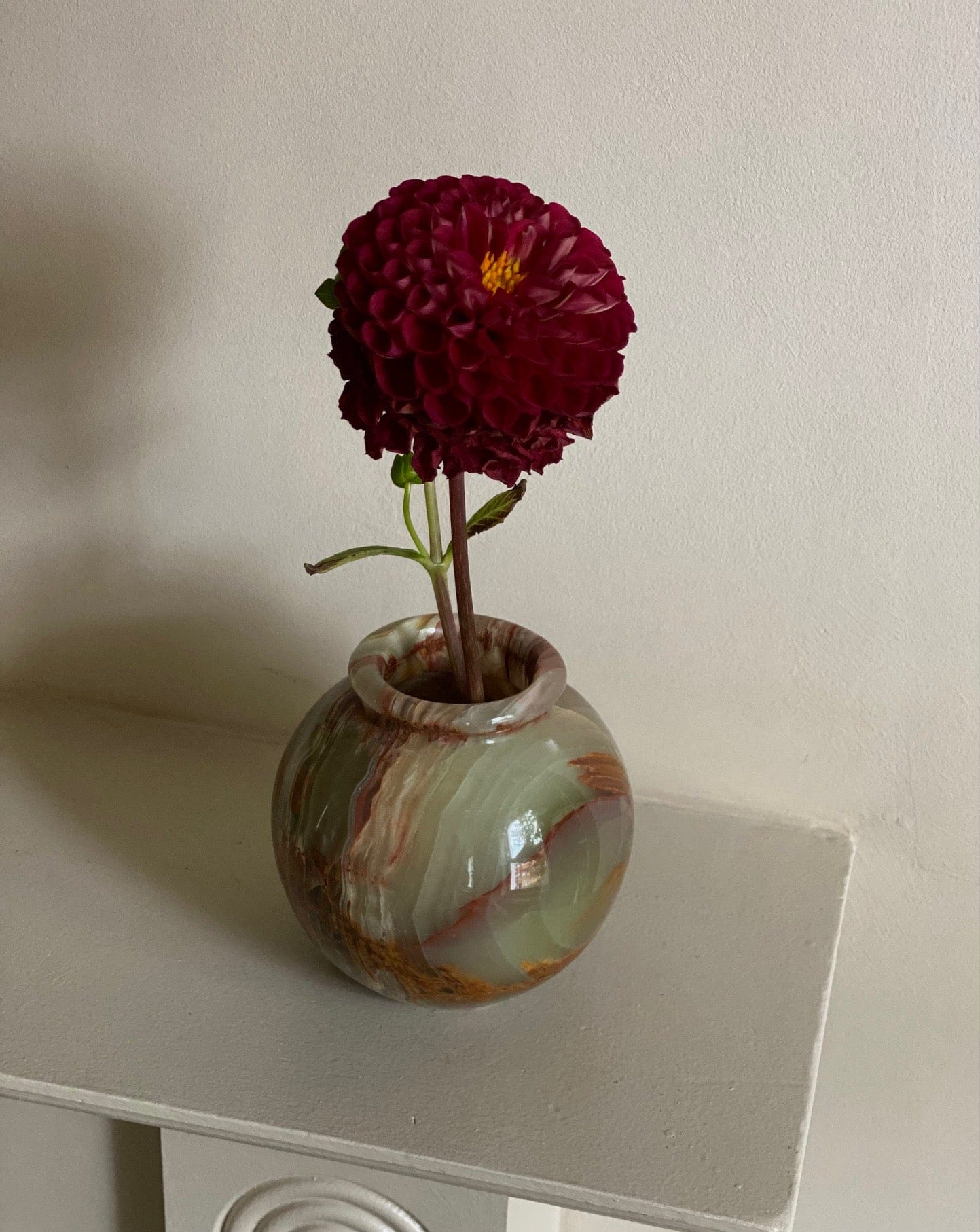 KEPT London Stock Onyx round vase