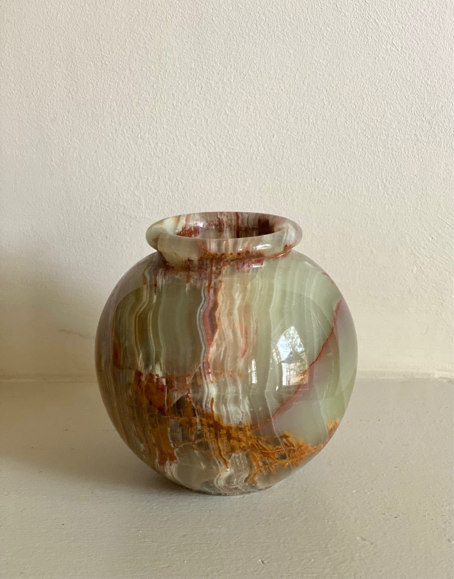 KEPT London Stock Onyx round vase