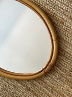 Load image into Gallery viewer, KEPT London Stock Oval bamboo mirror
