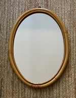 Load image into Gallery viewer, KEPT London Stock Oval bamboo mirror
