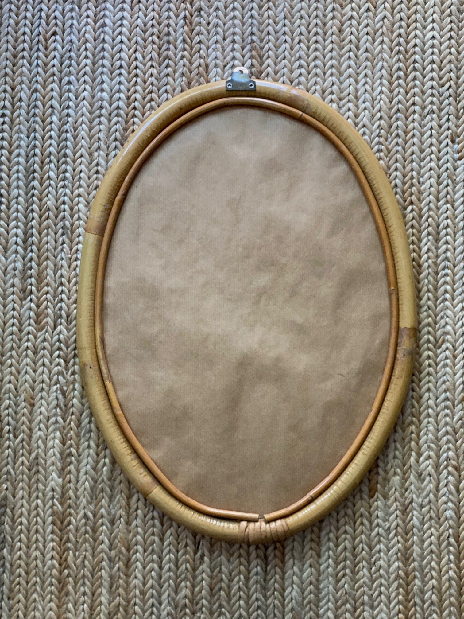 KEPT London Stock Oval bamboo mirror