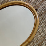 Load image into Gallery viewer, KEPT London Stock Oval bamboo mirror
