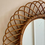 Load image into Gallery viewer, KEPT London Stock Oval cane mirror, attributed to Franco Albini
