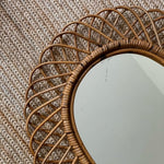Load image into Gallery viewer, KEPT London Stock Oval cane mirror, attributed to Franco Albini
