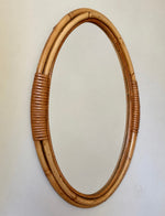 Load image into Gallery viewer, KEPT London Stock Oval double bamboo mirror
