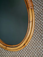 Load image into Gallery viewer, KEPT London Stock Oval double bamboo mirror
