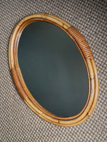 Load image into Gallery viewer, KEPT London Stock Oval double bamboo mirror
