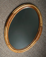 Load image into Gallery viewer, KEPT London Stock Oval double bamboo mirror
