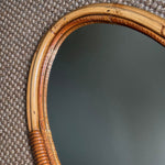 Load image into Gallery viewer, KEPT London Stock Oval double bamboo mirror
