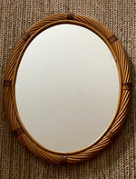 Load image into Gallery viewer, KEPT London Oval twisted cane mirror
