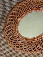 Load image into Gallery viewer, KEPT London Stock Oval woven framed mirror
