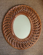 Load image into Gallery viewer, KEPT London Stock Oval woven framed mirror
