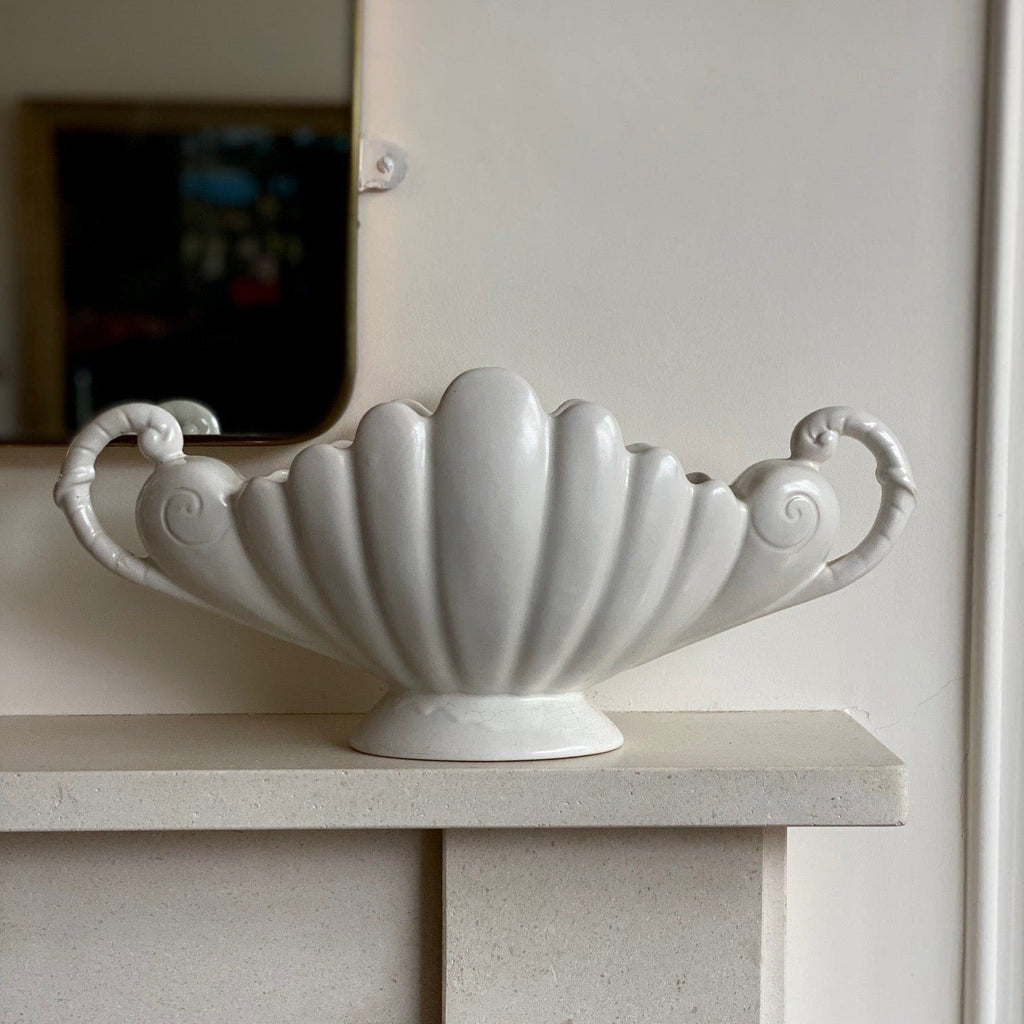KEPT London Stock Oversized shell shaped mantle vase (damaged)
