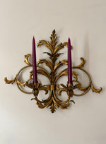 Load image into Gallery viewer, KEPT London Stock Pair of acanthus leaf wall sconces
