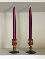 Load image into Gallery viewer, KEPT London Stock Pair of bakelite tortoiseshell candlesticks
