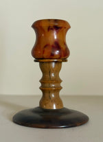 Load image into Gallery viewer, KEPT London Stock Pair of bakelite tortoiseshell candlesticks
