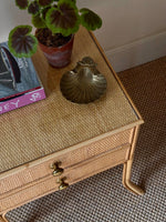 Load image into Gallery viewer, KEPT London Stock Pair of bamboo and cane bedside tables
