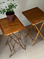 Load image into Gallery viewer, KEPT London Stock Pair of bamboo folding tables
