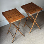 Load image into Gallery viewer, KEPT London Stock Pair of bamboo folding tables
