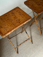 Load image into Gallery viewer, KEPT London Stock Pair of bamboo folding tables
