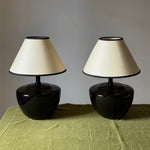 Load image into Gallery viewer, KEPT London Stock Pair of black ceramic lamps
