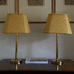 Load image into Gallery viewer, KEPT London Pair of brass lamps with shades
