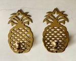 Load image into Gallery viewer, KEPT London Stock Pair of brass pineapple wall sconces

