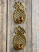 Load image into Gallery viewer, KEPT London Stock Pair of brass pineapple wall sconces

