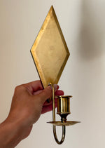 Load image into Gallery viewer, KEPT London Stock Pair of brass rhombus wall sconces, Gusum
