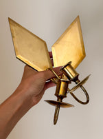 Load image into Gallery viewer, KEPT London Stock Pair of brass rhombus wall sconces, Gusum
