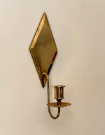 Load image into Gallery viewer, KEPT London Stock Pair of brass rhombus wall sconces, Gusum

