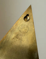 Load image into Gallery viewer, KEPT London Stock Pair of brass rhombus wall sconces, Gusum
