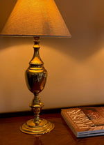 Load image into Gallery viewer, KEPT London Stock Pair of brass shaped lamps
