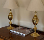 Load image into Gallery viewer, KEPT London Stock Pair of brass shaped lamps

