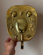 Load image into Gallery viewer, KEPT London Stock Pair of brass wall sconces with embossing
