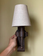 Load image into Gallery viewer, KEPT London Pair of Brutalist wrought iron wall lights
