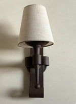 Load image into Gallery viewer, KEPT London Pair of Brutalist wrought iron wall lights
