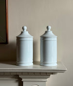Load image into Gallery viewer, KEPT London Pair of ceramic lidded pots
