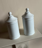 Load image into Gallery viewer, KEPT London Pair of ceramic lidded pots

