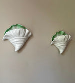 Load image into Gallery viewer, KEPT London Stock Pair of ceramic shell wall pockets
