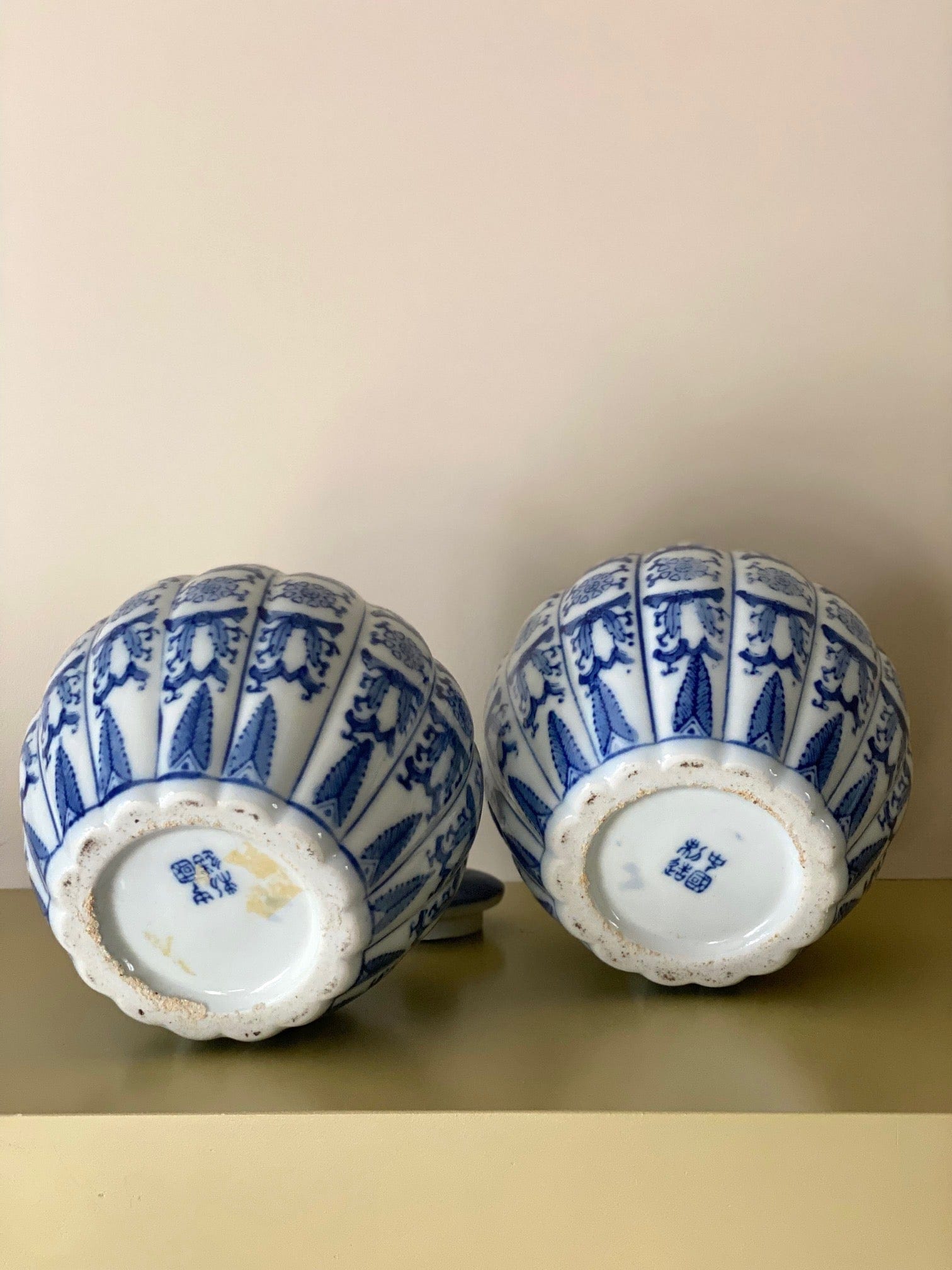 KEPT London Stock Pair of Chinese ginger jars