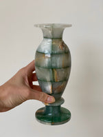 Load image into Gallery viewer, KEPT London Stock Pair of dark green onyx vases
