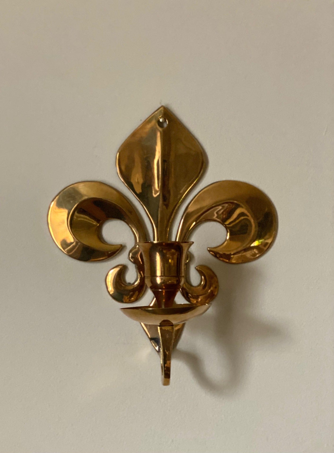 KEPT London Stock Pair of fleur-de-lis wall sconces
