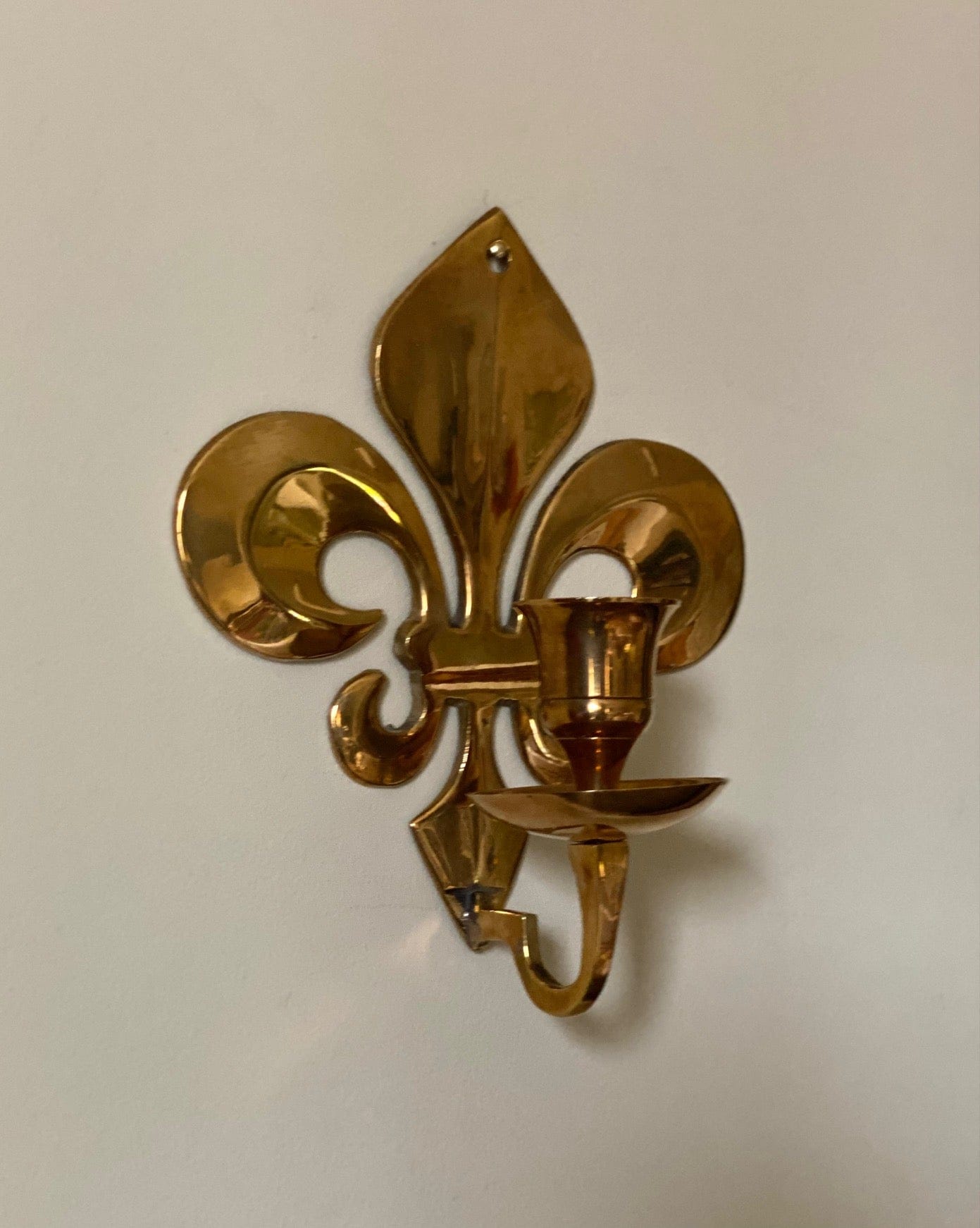KEPT London Stock Pair of fleur-de-lis wall sconces