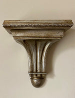 Load image into Gallery viewer, KEPT London Stock Pair of gilt wood fluted wall shelves
