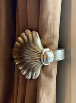 Load image into Gallery viewer, KEPT London Stock Pair of giltwood shell pull backs

